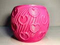 Maceta redonda con corazones